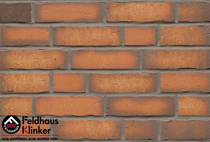 Клинкерная плитка ручной формовки Feldhaus Klinker NF 14 R758 vascu terracotta 240*71*14 мм