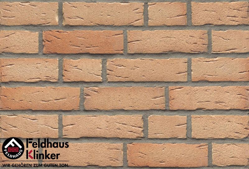 Клинкерная плитка ручной формовки Feldhaus Klinker NF 14 R696 sintra crema duna 240*71*14 мм