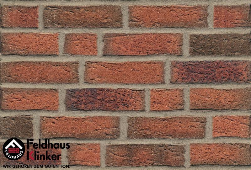 Клинкерная плитка ручной формовки Feldhaus Klinker NF 14 R687 sintra terracotta linguro 240*71*14 мм