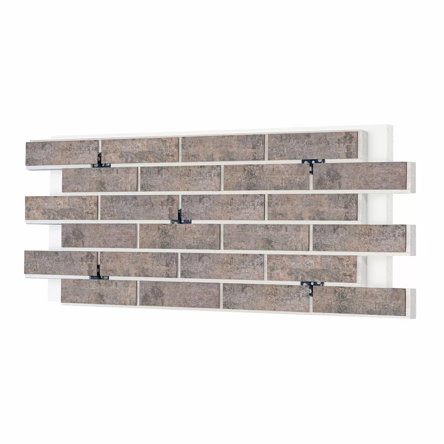 Клинкерная термопанель ППС Термоконтур Beryoza Ceramica Brick Wall Табачный 0,53 м²