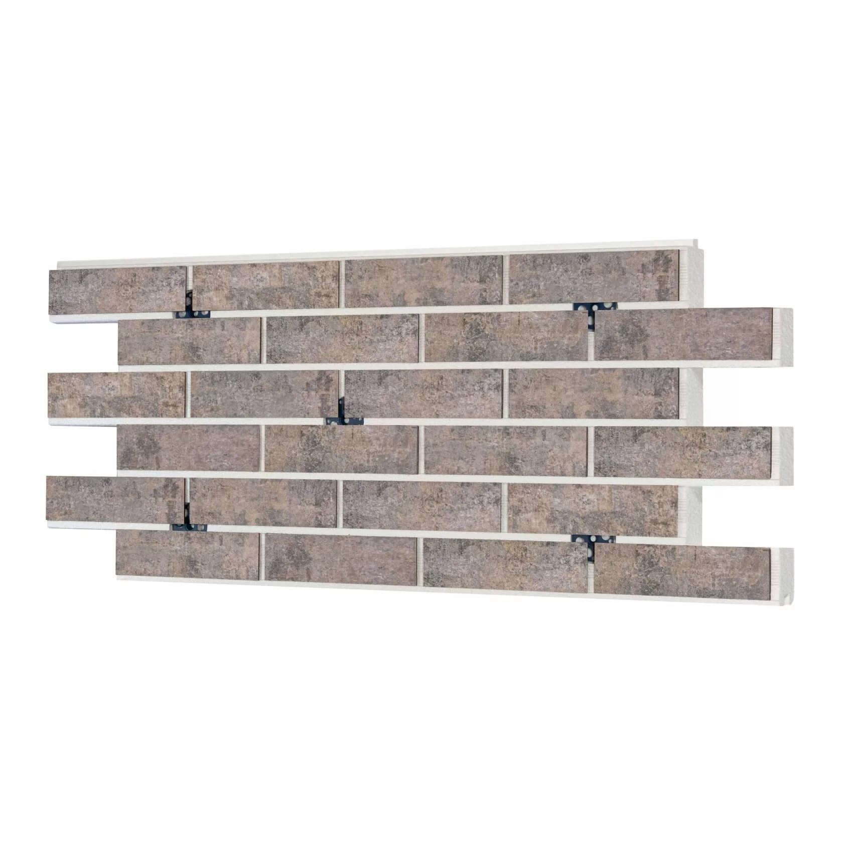 Клинкерная термопанель ППС Beryoza Ceramica Brick Wall Табачный 0,53 м²