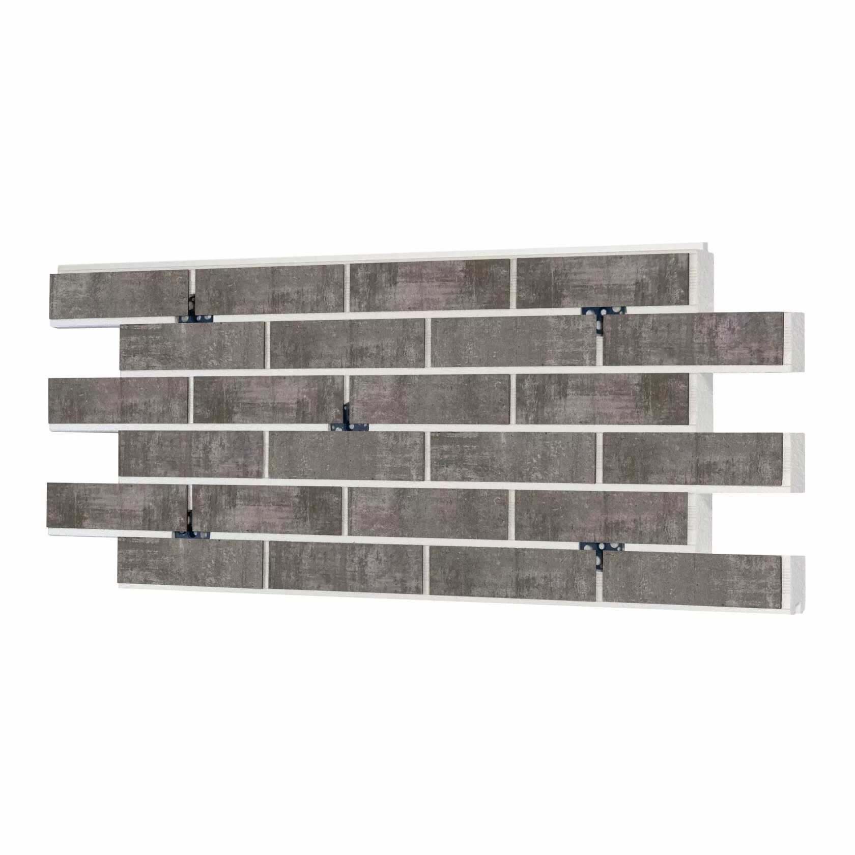 Клинкерная термопанель ППС Beryoza Ceramica Brick Wall Серый 0,53 м²