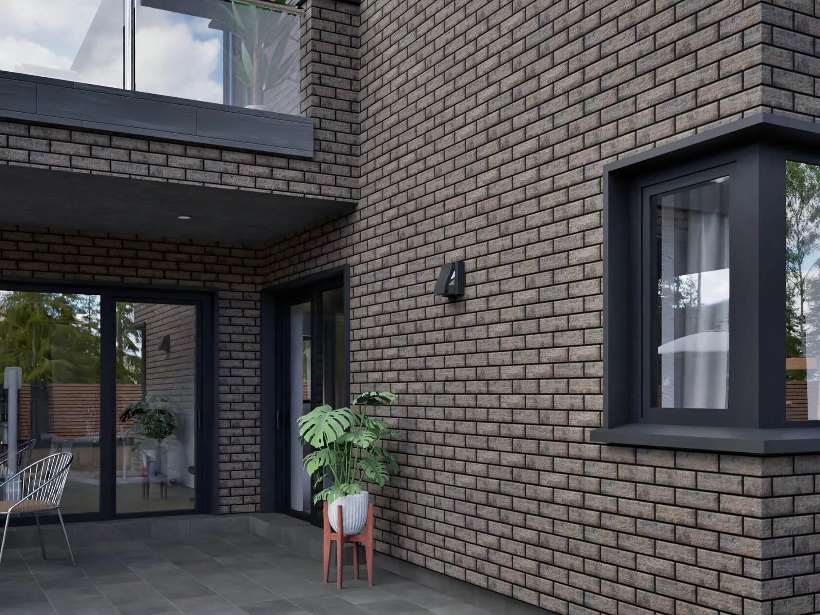 Клинкерная термопанель ППС Beryoza Ceramica Brick Wall Табачный 0,53 м² — изображение 6