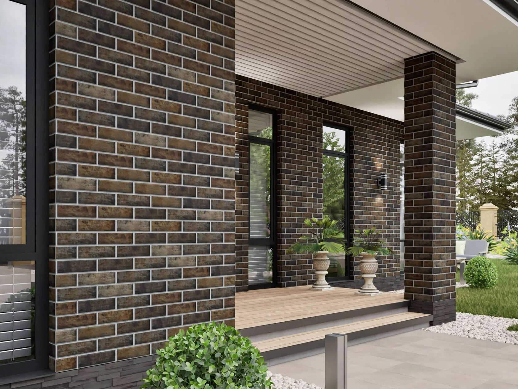 Клинкерная термопанель ППС Beryoza Ceramica Brick Wall Палевый 0,53 м² — изображение 4